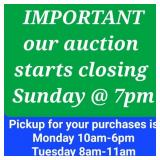 Please read all terms before bidding