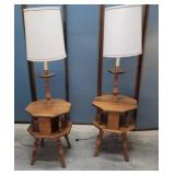 Maple end stand lamps need rewired