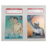 Earnhardt, Elvis Presley graded cards
