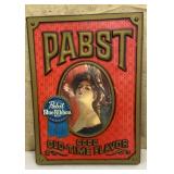 Retro plastic Pabst Blue Ribbon sign approx