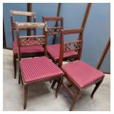 4 mahogany chairs