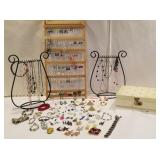 Huge lot of earrings, bracelets, necklaces,