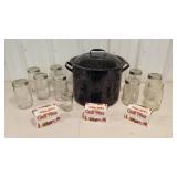 Canner, Canning jars & wax