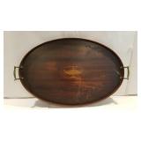 Mahogany serving tray