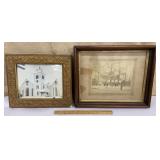 2 nice old frames - 1 a little damaged in the