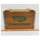 Ever fresh juice company wooden crate