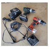 Cordless drills with chargers