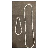 Sterling necklace and bracelet