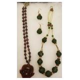 Oriental necklace stone pendant?, Necklace and