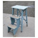 Wooden step stool
