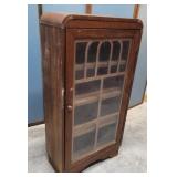 Unusual size art deco bookcase 23"11"44"t