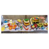 2 boxes Fisher Price toys & figures