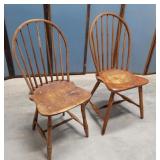 2 early Windsor chairs