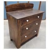Pine 3 drawer dresser 32"16"30"