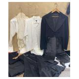 Tuxedo jacket, 2 pairs of pants, vest etcsome