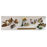 Box of little figures & s&p shakers