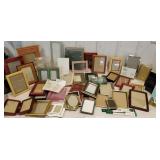 Huge lot of picture frames wooden frames, metal