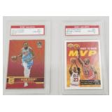 Michael Jordan, Kevin Durant trading cards