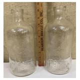 2 Cheming spring water bottles