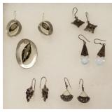 Beautiful Sterling earrings, and pendant