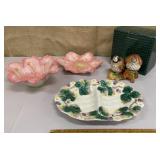 Pretty ceramics - floral bowl & dishes & chubby