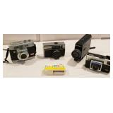 Kodak cameras, Bell and Howell, flask cubes, etc