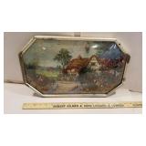 Diorama dry flower picture, German