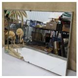 Mirror with flamingos approx 20"x30"