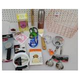 Copper Wire Basket- Kitchenware, pizza cutter,