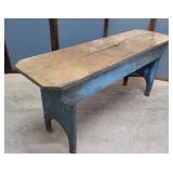 Blue bucket bench 48"14"22"