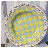 McKenzie Childs calendar bowl