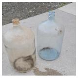 2 - 5 gallon glass jugs