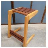 Adrian Buck mid century end table 15"15"25"