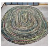 Room size Braided rug 134"99"
