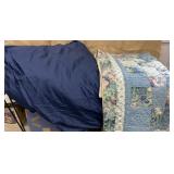 Laura Ashley (down?) comforter w/ navy duvet