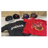 Chicago bulls hats & kids shirt