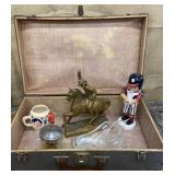 Vintage luggage w/ contents