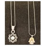 2 Sterling necklaces