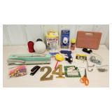 Misc, lot of flood light, long stapler, over the