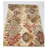 Coffee shop beige rug size 4x6