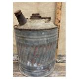 Galvanized gas can