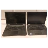 2 Dell laptops , no cords - As is