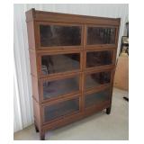 Mission oak double wide Barrister stacking