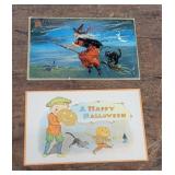 2 Halloween postcards