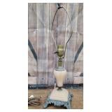 Pink Akro Agate table lamp