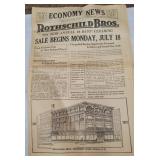 1927 Rothschild Brothers Ithaca sale catalog