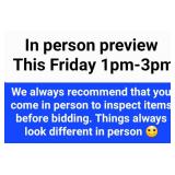 PLEASE read all auction info and terms before