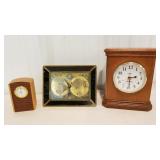 3 clocks, Seth Thomas, quartz, etc