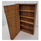 Hanging cupboard made from biscuit crate14"4d"22"t