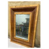 Ogee mirror w/ old glass approx 19"x26"